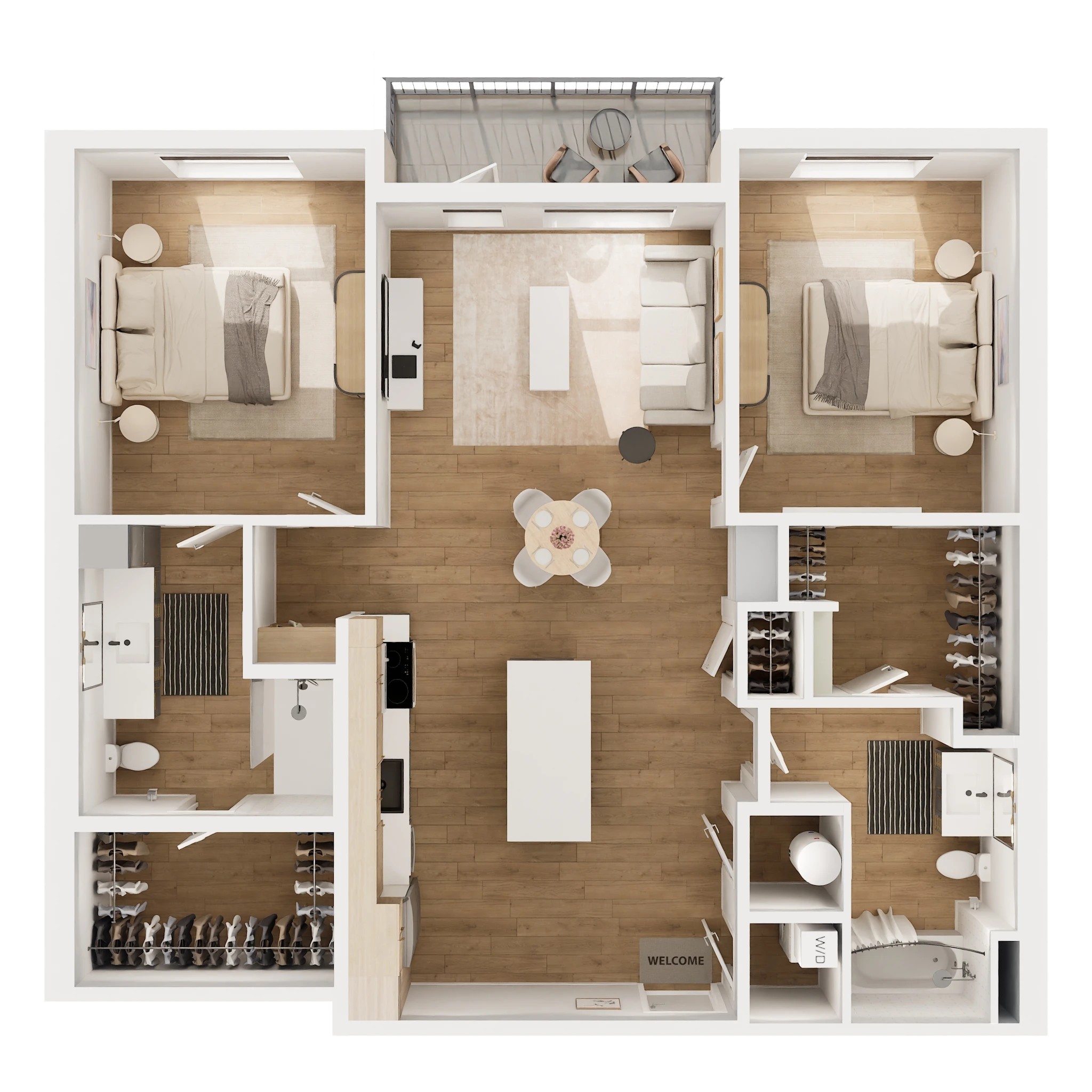 B1B floor plan